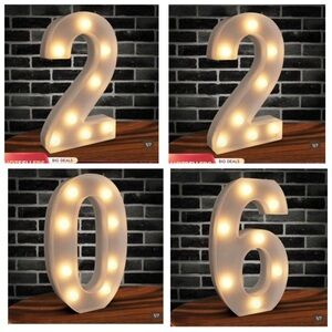 Light Up Number Party Decor